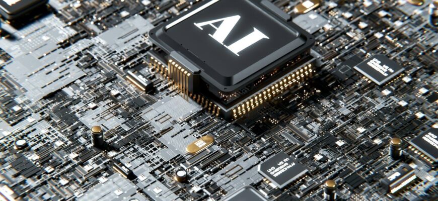 a computer chip with the letter a on top of it