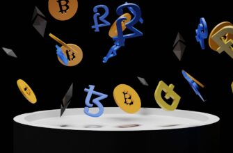 a bunch of bitcoins falling into the air