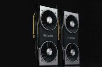 a pair of black and silver graphics cards