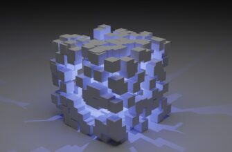 a 3d image of a cube made of cubes